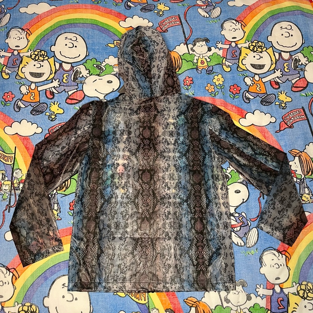 ASOS Blue Translucent Rain Jacket - Picture 2 of 3